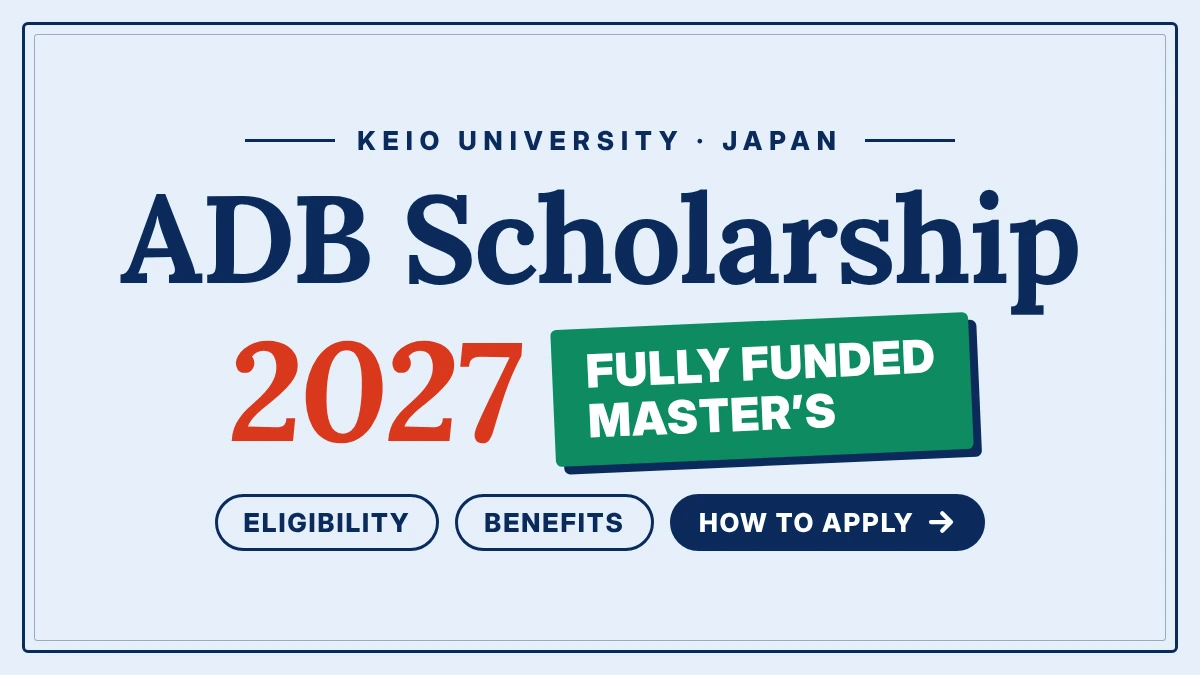 Keio University Japan ADB Scholarship