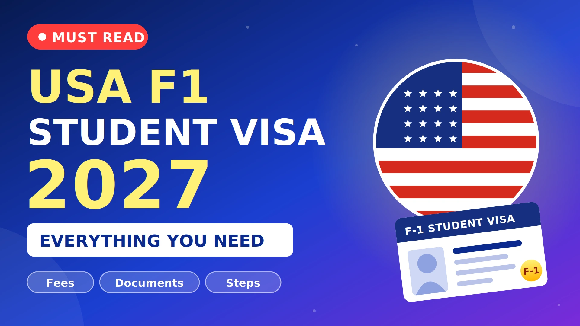 USA F1 Student Visa 2027